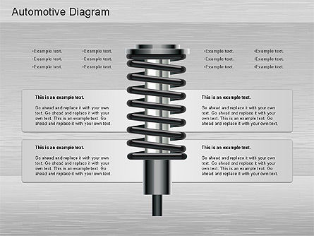Automotive Parts Shapes, Slide 11, 01187, Shapes — PoweredTemplate.com