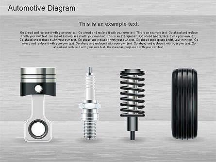 Formas de piezas automotrices, Diapositiva 12, 01187, Formas — PoweredTemplate.com