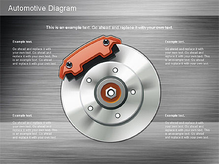 Automotive Parts Shapes, Slide 15, 01187, Shapes — PoweredTemplate.com