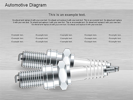 Automotive Parts Shapes, Slide 2, 01187, Shapes — PoweredTemplate.com
