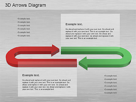 3D Process Arrows Collection, Slide 10, 01188, Process Diagrams — PoweredTemplate.com