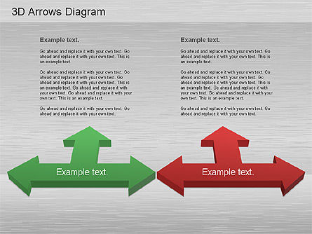 Raccolta 3d frecce di processo, Slide 11, 01188, Diagrammi di Processo — PoweredTemplate.com
