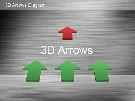 3Dプロセス矢印コレクション, スライド 13, 01188, プロセス図 — PoweredTemplate.com