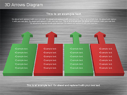 3D Process Arrows Collection, Slide 14, 01188, Process Diagrams — PoweredTemplate.com