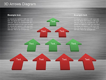 Collection de flèches de process 3d, Diapositive 16, 01188, Schémas de procédés — PoweredTemplate.com