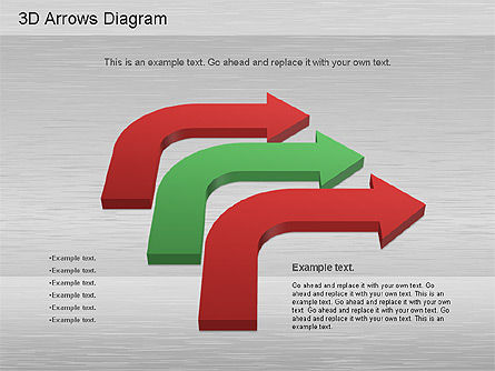 3D Process Arrows Collection, Slide 9, 01188, Process Diagrams — PoweredTemplate.com