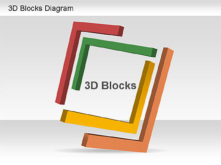  3D formas grátis, Grátis Modelo do PowerPoint, 01190, Formas — PoweredTemplate.com