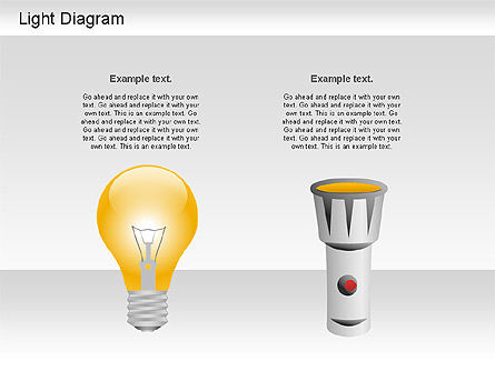 Light Shapes Diagram, Slide 11, 01191, Shapes — PoweredTemplate.com
