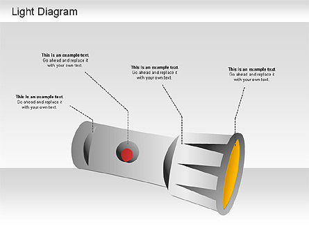 Light Shapes Diagram, Slide 12, 01191, Shapes — PoweredTemplate.com