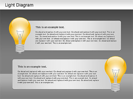 Light Shapes Diagram, Slide 14, 01191, Shapes — PoweredTemplate.com