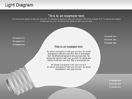 Light Shapes Diagram, Slide 16, 01191, Shapes — PoweredTemplate.com