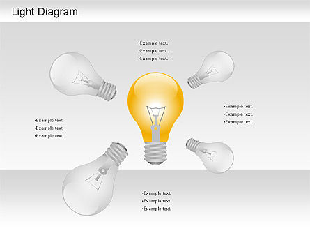 Diagrama de formas de luz, Diapositiva 2, 01191, Formas — PoweredTemplate.com