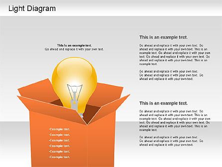 가벼운 형체 다이어그램, 슬라이드 6, 01191, 모양 — PoweredTemplate.com