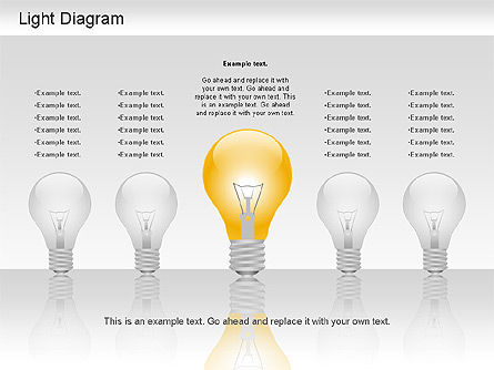 Lichtformen Diagramm, Folie 8, 01191, Schablonen — PoweredTemplate.com