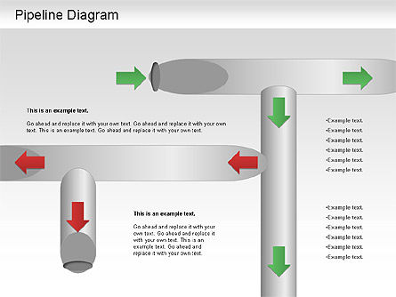 Pipeline diagram, Dia 10, 01192, Puzzeldiagrammen — PoweredTemplate.com