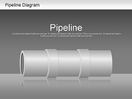 Diagramme du pipeline, Diapositive 13, 01192, Schémas puzzle — PoweredTemplate.com