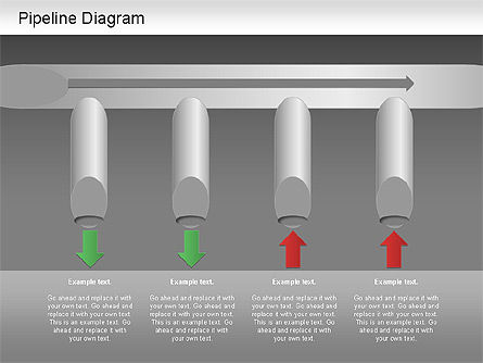 Diagramme du pipeline, Diapositive 14, 01192, Schémas puzzle — PoweredTemplate.com
