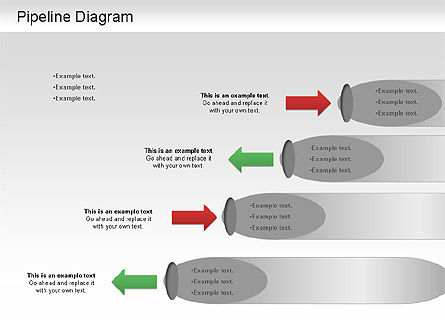 Diagramme du pipeline, Diapositive 5, 01192, Schémas puzzle — PoweredTemplate.com