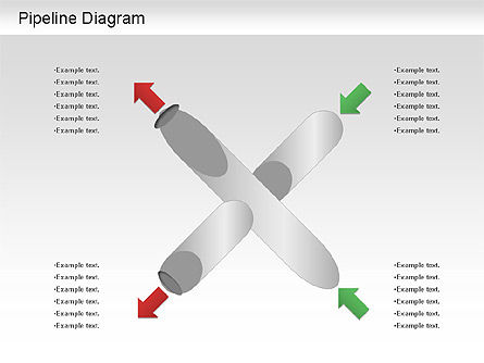 Diagramme du pipeline, Diapositive 8, 01192, Schémas puzzle — PoweredTemplate.com