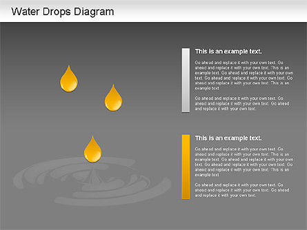 Water Drops Diagram, Slide 14, 01193, Stage Diagrams — PoweredTemplate.com