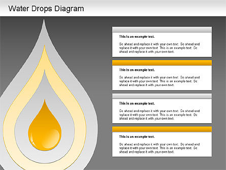 Water Drops Diagram, Slide 16, 01193, Stage Diagrams — PoweredTemplate.com