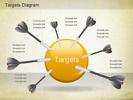 Targets Diagram, Slide 12, 01194, Business Models — PoweredTemplate.com