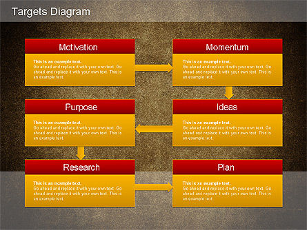 Targets Diagram, Slide 14, 01194, Business Models — PoweredTemplate.com