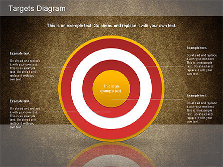 Diagramme des cibles, Diapositive 16, 01194, Modèles commerciaux — PoweredTemplate.com