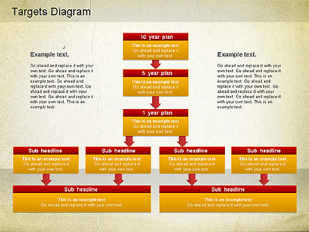 Diagramme des cibles, Diapositive 7, 01194, Modèles commerciaux — PoweredTemplate.com