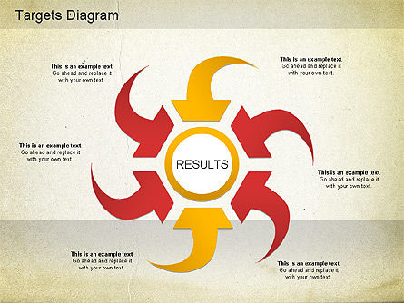 Diagram Sasaran, Slide 8, 01194, Model Bisnis — PoweredTemplate.com