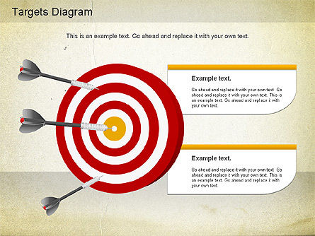 Diagramme des cibles, Diapositive 9, 01194, Modèles commerciaux — PoweredTemplate.com