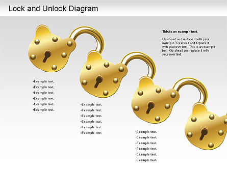 Lock unlock diagram, Dia 10, 01196, Stage diagrams — PoweredTemplate.com