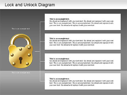 Lock unlock diagram, Dia 15, 01196, Stage diagrams — PoweredTemplate.com