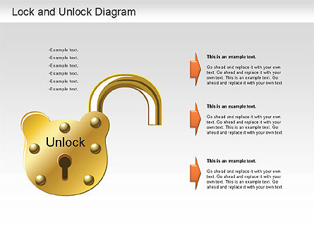 Lock unlock diagram, Dia 2, 01196, Stage diagrams — PoweredTemplate.com