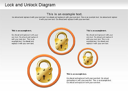 Bloquear el diagrama de desbloqueo, Diapositiva 5, 01196, Diagramas de la etapa — PoweredTemplate.com