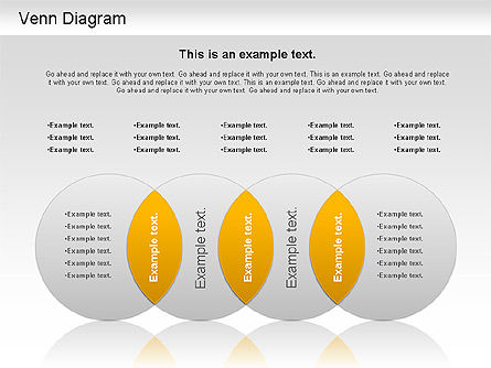 Venn elipse diagrama, Deslizar 10, 01197, Modelos de Negócio — PoweredTemplate.com