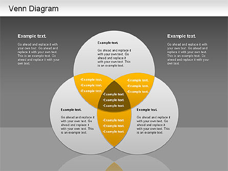 Venn Ellipse Diagram, Slide 14, 01197, Business Models — PoweredTemplate.com