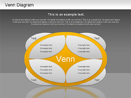 Diagramme d'ellipse de Venn, Diapositive 16, 01197, Modèles commerciaux — PoweredTemplate.com