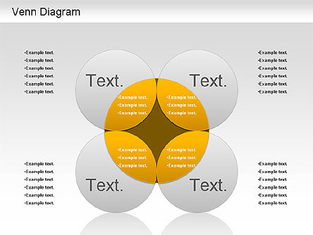 Diagram Ellipse Venn, Slide 4, 01197, Model Bisnis — PoweredTemplate.com
