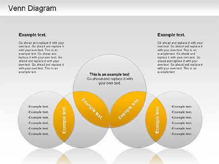 Diagramme d'ellipse de Venn, Diapositive 5, 01197, Modèles commerciaux — PoweredTemplate.com