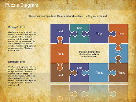 Decoupeerzaag diagram, Dia 11, 01198, Puzzeldiagrammen — PoweredTemplate.com