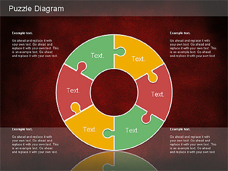 Diagrama de rompecabezas, Diapositiva 14, 01198, Diagramas de puzzle — PoweredTemplate.com