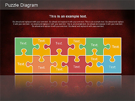 Schema puzzle, Slide 15, 01198, Diagrammi Puzzle — PoweredTemplate.com