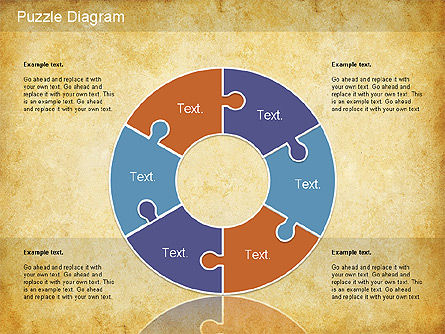 Jigsaw Diagram, Slide 3, 01198, Puzzle Diagrams — PoweredTemplate.com