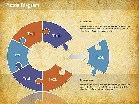 Decoupeerzaag diagram, Dia 5, 01198, Puzzeldiagrammen — PoweredTemplate.com