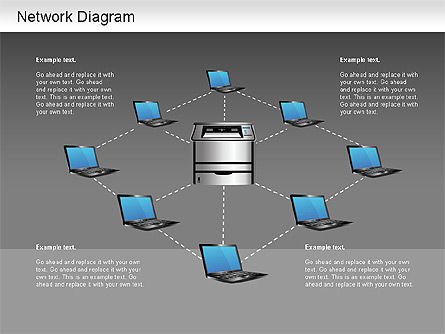 Diagrama de topología, Diapositiva 15, 01199, Modelos de negocios — PoweredTemplate.com
