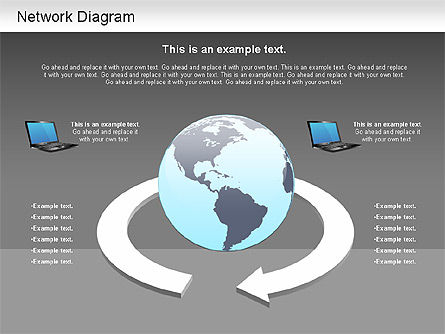 Schéma de topologie, Diapositive 16, 01199, Modèles commerciaux — PoweredTemplate.com