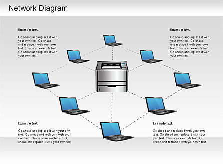 Diagram Topologi, Slide 3, 01199, Model Bisnis — PoweredTemplate.com