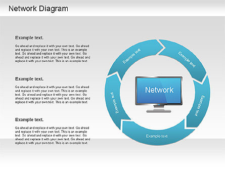 Schéma de topologie, Diapositive 6, 01199, Modèles commerciaux — PoweredTemplate.com
