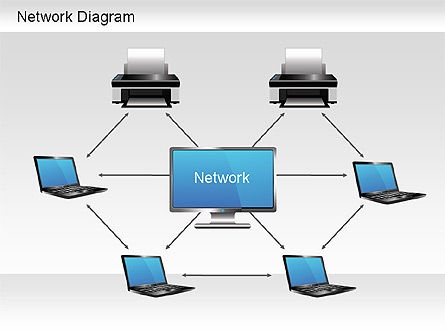 Diagrama de topología, Diapositiva 9, 01199, Modelos de negocios — PoweredTemplate.com